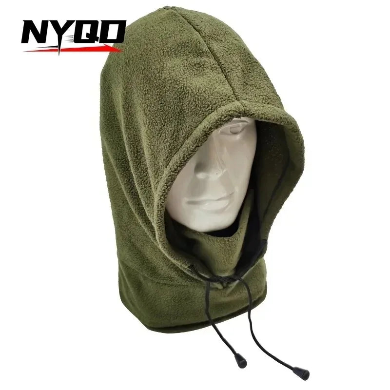 NYQD-Face Mask for Men and Women Fleece Cap Balaclava Neck Warmer Hood Sports Ski Women Tactical Mask Sun Protection Winter