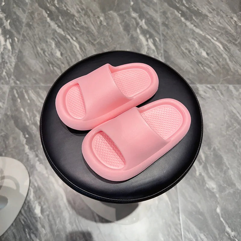 2026 Children's Slippers for Summer Boys and Girls Indoor Bathroom Soft-Soled Thickened Anti-Slip Baby Slippers and Cool Sandals