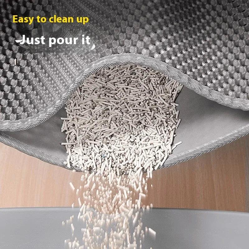 Extra Large Cat Litter Mat – Waterproof 2-Layer Non-Slip Washable Floor Protector