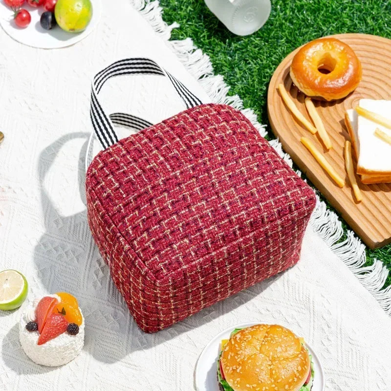 Fashion Insulated Bento Lunch Bag – Portable Thermal Handbag for Men & Women