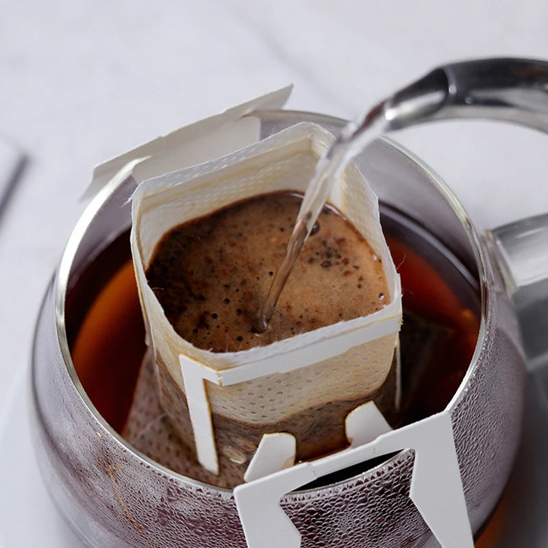 Disposable Drip Coffee Filter Bags – Portable Hanging Ear Pour-Over Pack