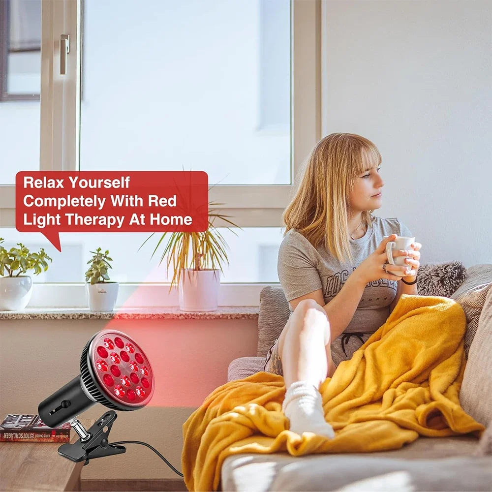 54W Red & Infrared Light Therapy Lamp – 660nm & 850nm Full Body Pain Relief Panel