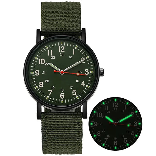 Heren Luxe Mode Kwarts Horloge – Lichtgevend Waterdicht Polshorloge met Grote Wijzerplaat