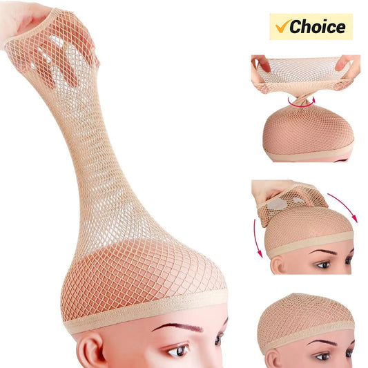 Stretchable Nylon Mesh Hairnets & Wig Caps – Elastic Weave Net for Women's Wig Making