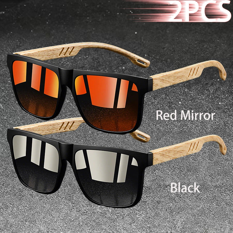 Vintage Square Frame Polarized Sunglasses – UV400 Fashion Eyewear for Men & Women