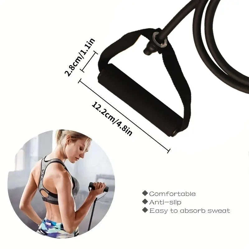 Resistance Bands with Handles – Workout Exercise Bands for Home Strength Training