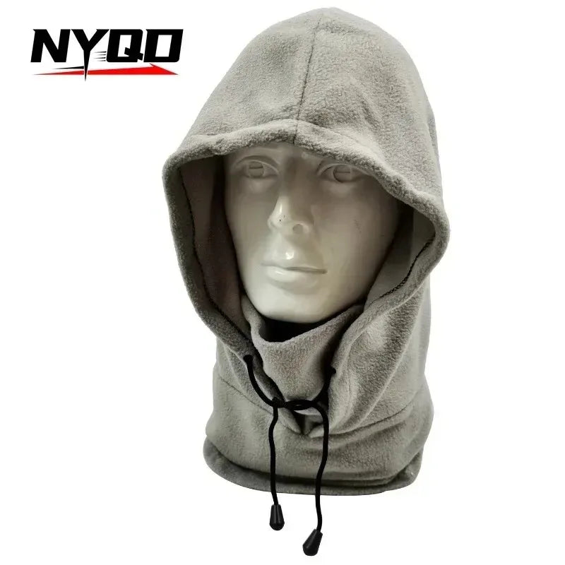 NYQD-Face Mask for Men and Women Fleece Cap Balaclava Neck Warmer Hood Sports Ski Women Tactical Mask Sun Protection Winter
