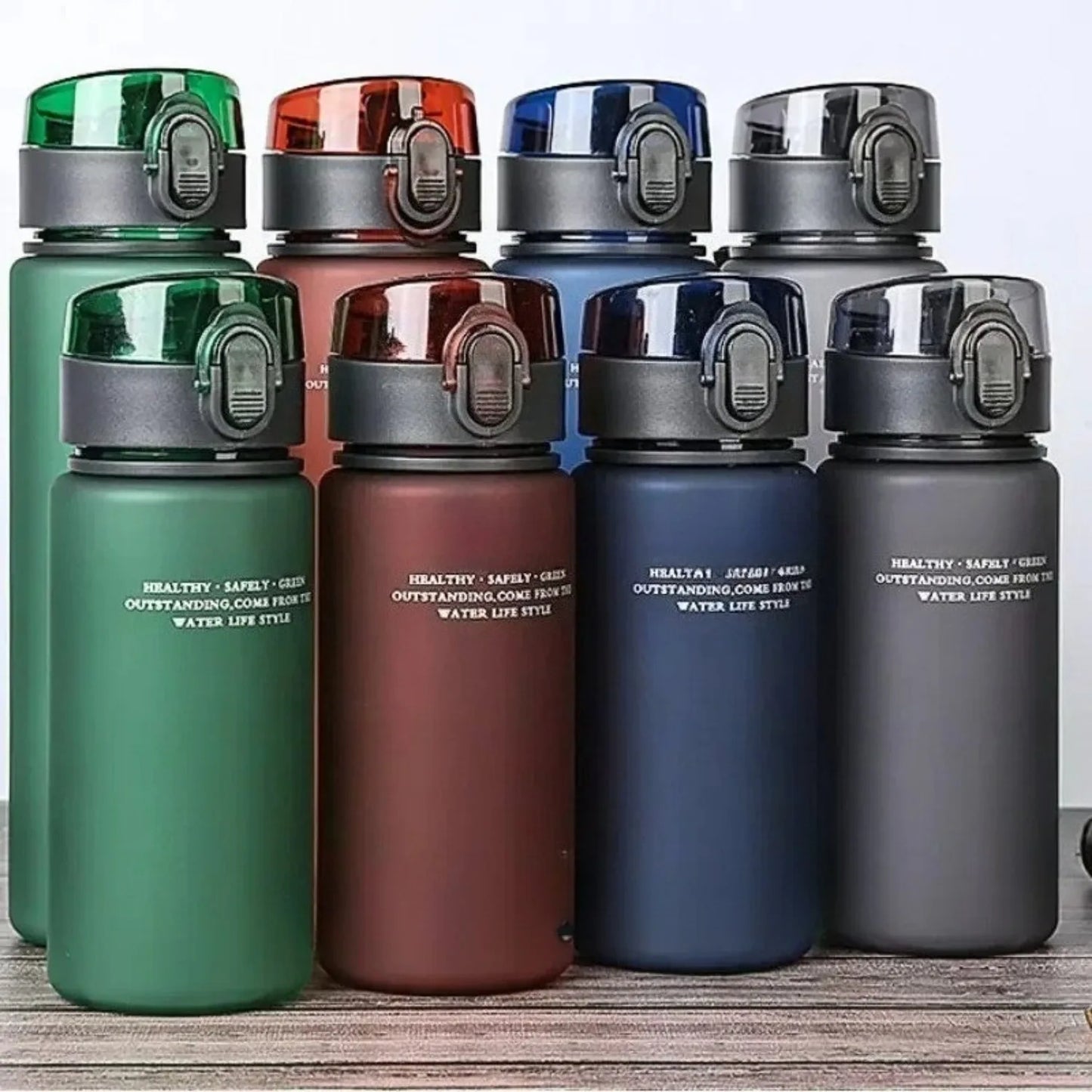 Leak-Proof BPA-Free Sports Water Bottle – 400ml & 560ml with Time Marker