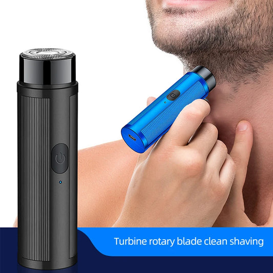 Mini Rechargeable Electric Shaver – Portable Men's Razor for Travel & Car