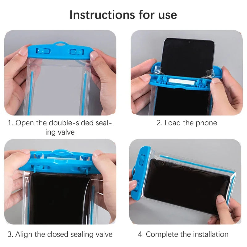 Outdoor Universal Waterproof Pouch Swimming Beach Dry Bag Case Cover Holder For Iphone Samsung Xiaomi Swim Waterproof Bag