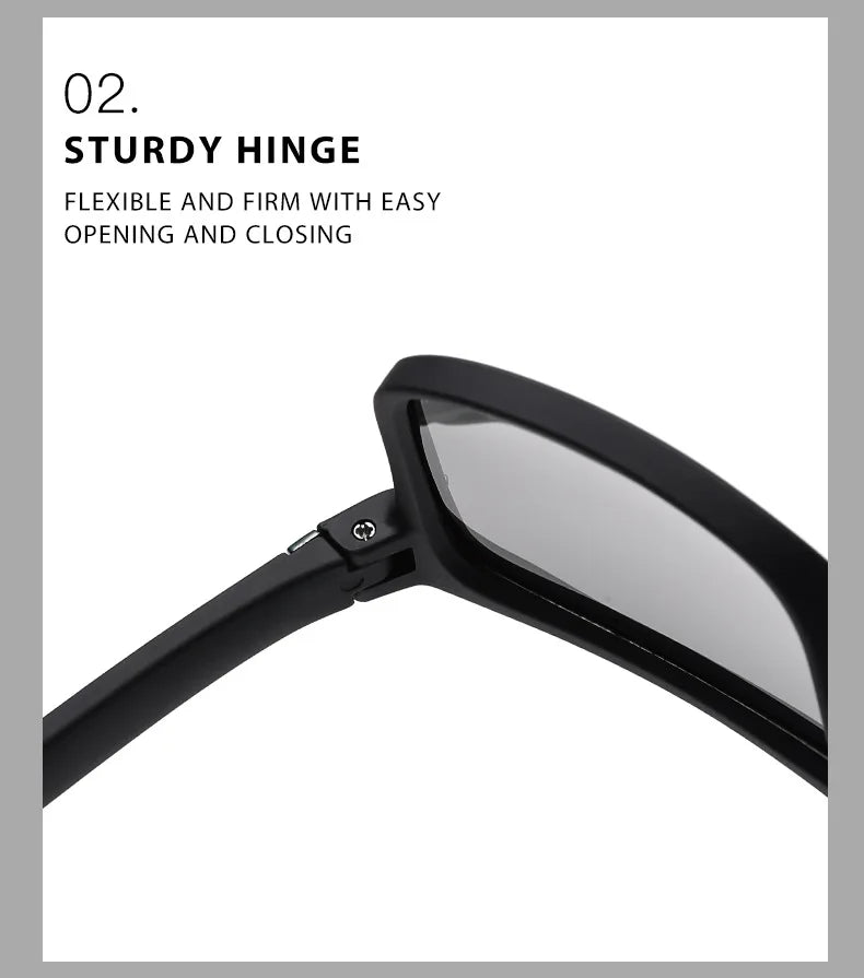Fashion Vintage Square Polarized Sunglasses Men Women Luxury Brand Designer Men's Sun Glasses Driving Fishing UV400 Eyewear Man