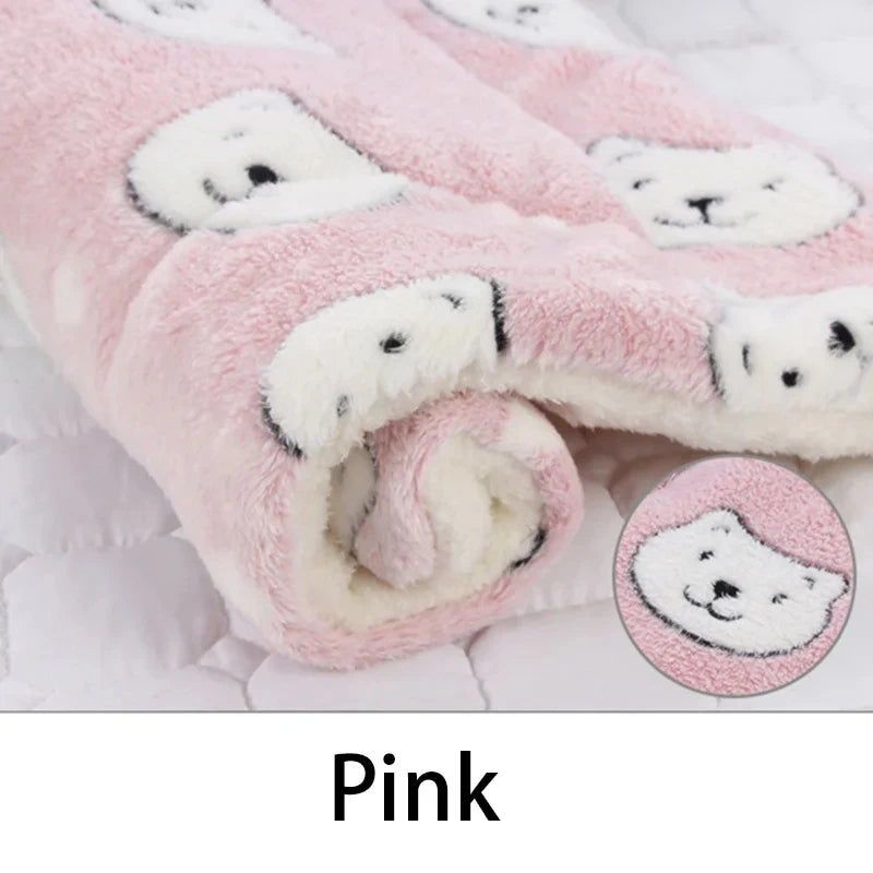 Flannel Pet Sleeping Mat & Sofa Bed – Soft Winter Blanket for Dogs & Cats