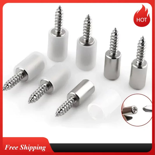 Rubber Sleeve Self-Tapping Partition Screws – Cabinet & Glass Shelf Support Nails