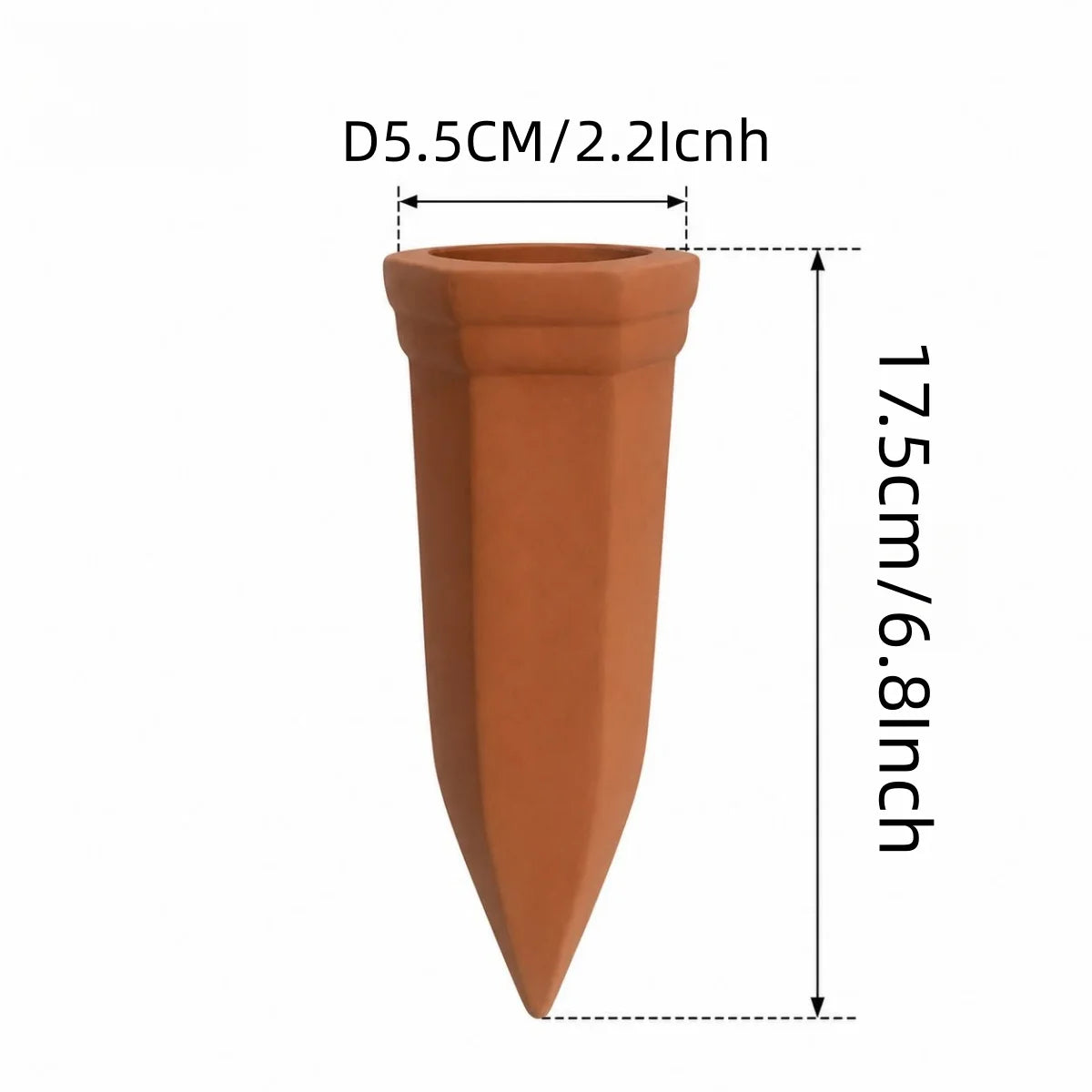 Terracotta Self-Watering Plant Stakes – Automatic Irrigation for Indoor & Outdoor Plants
