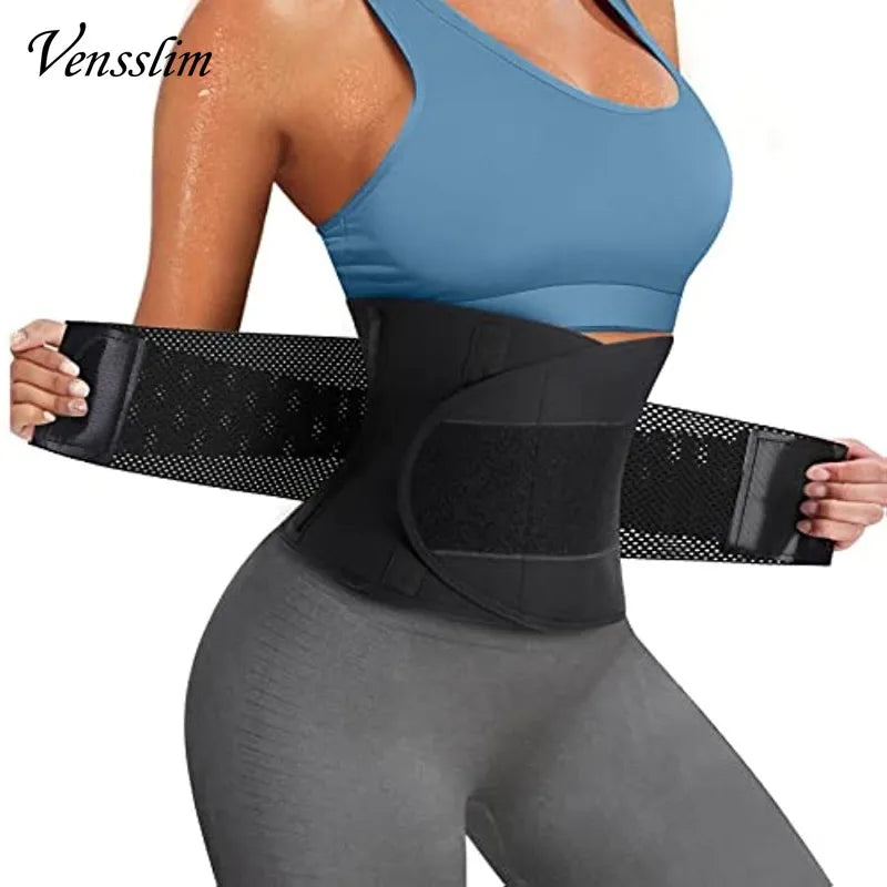 Women's Sauna Sweat Waist Trainer Belt – Abdomen Trimmer & Slimming Girdle