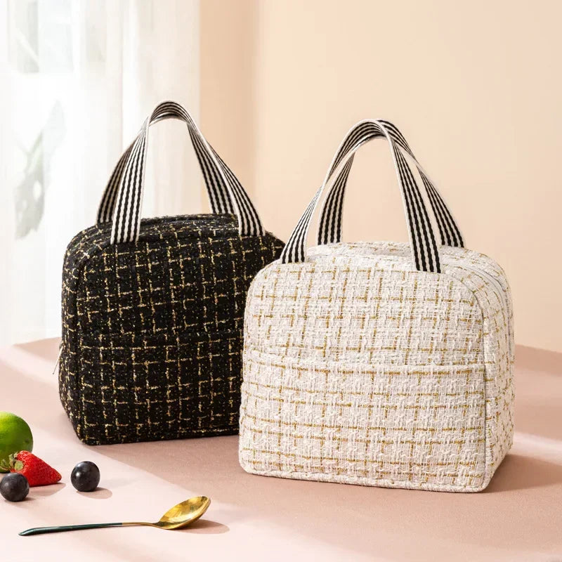 Fashion Insulated Bento Lunch Bag – Portable Thermal Handbag for Men & Women