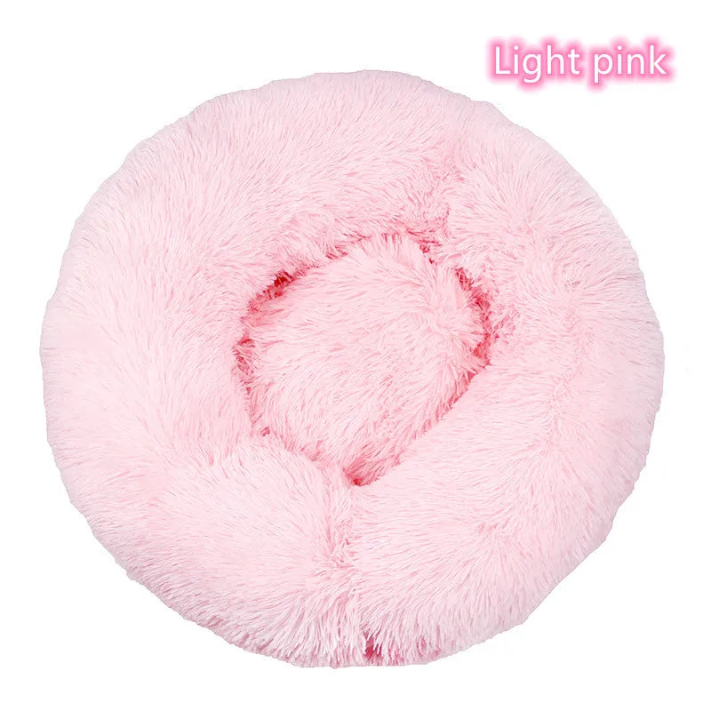 New Cat Dog Bed Super Soft Pet Cat Bed Pet Mattress Plush Washable Calm Donut Bed Comfortable Sleeping Artifact Suitable Winter