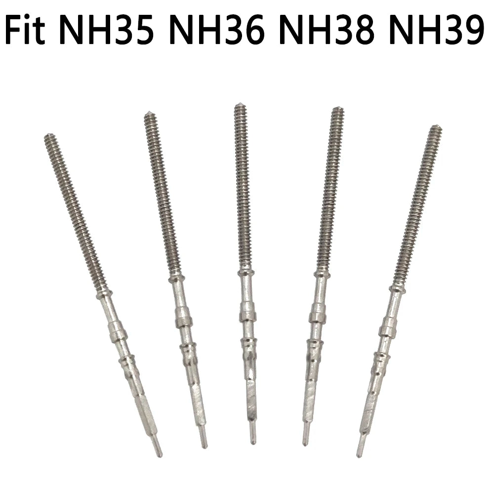 Watch Stem Stainless Steel Spare Parts fit NH35 NH36 NH38 NH39 Crown Automatic Mechanical Movement Watch Parts Crown Stem