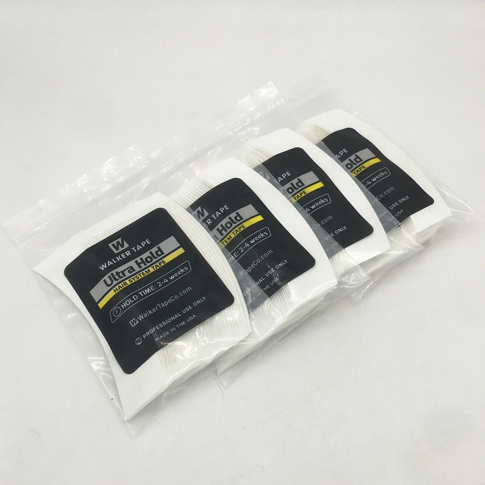 36 pcs 7.6 cm* 2.2 cm White Ultra hold tape lace front tape arc double sided Tape for toupee wig adhesive