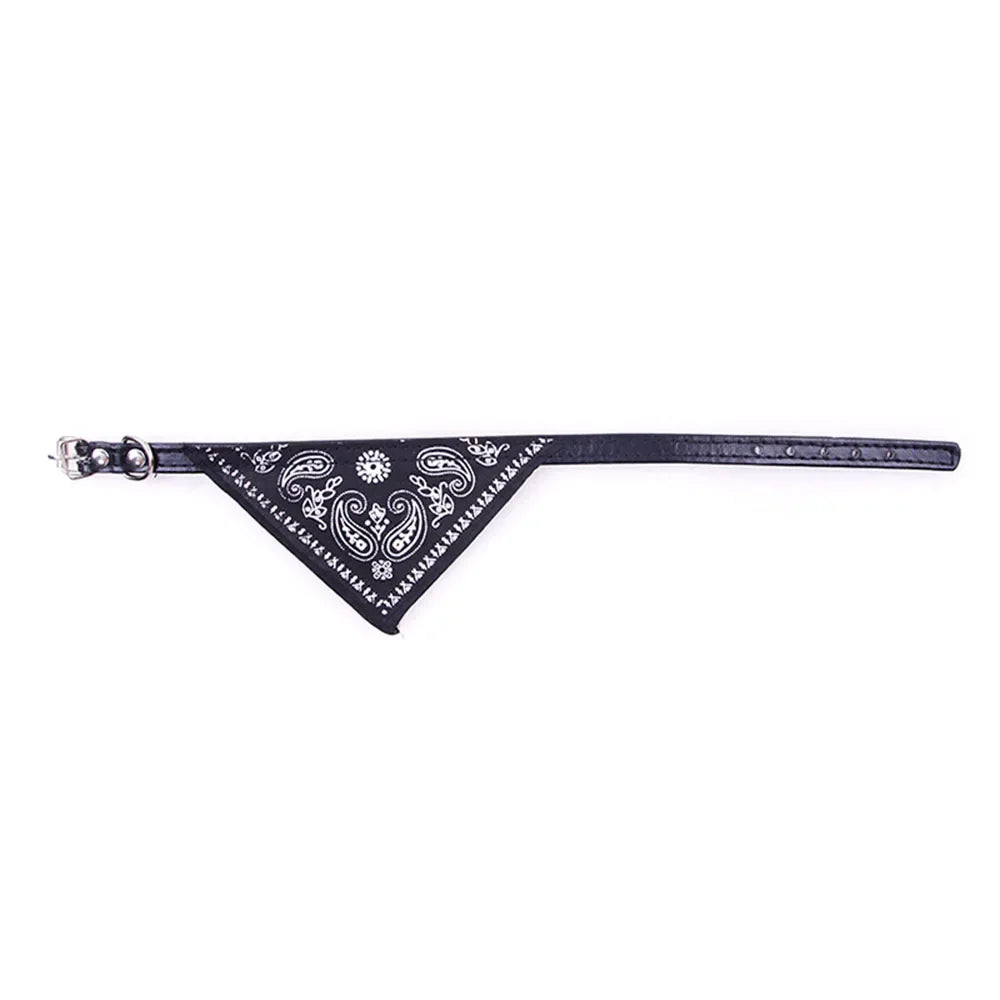 Cute Printed Pet Bandana Collar – Adjustable Triangle Scarf for Kittens & Small Dogs