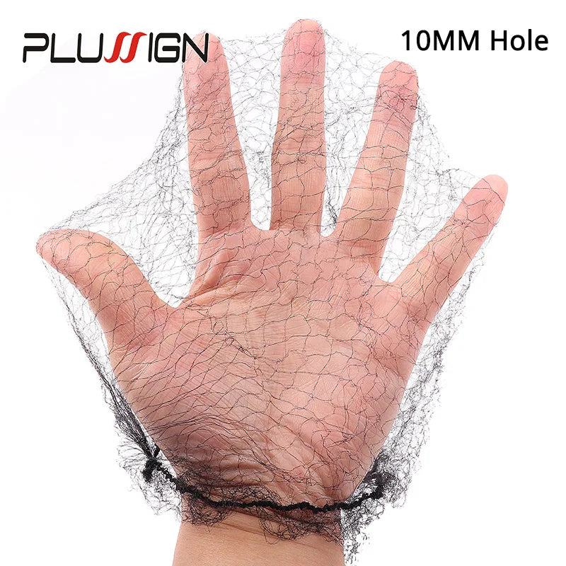 20Pcs Durable Nylon Hair Net For Bun Hair Hair style Tool Black Beige Brown 5Mm Hair Net For Wigs Mesh Hair Styling Hairnets