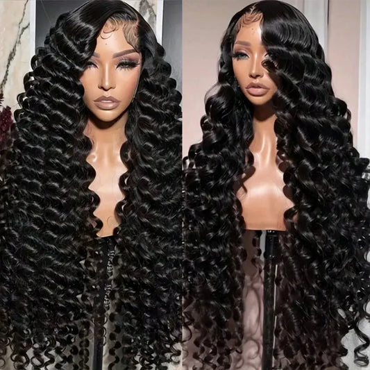 Deep Wave 13x4/13x6 HD Lace Front Human Hair Wig – 250% Density Glueless