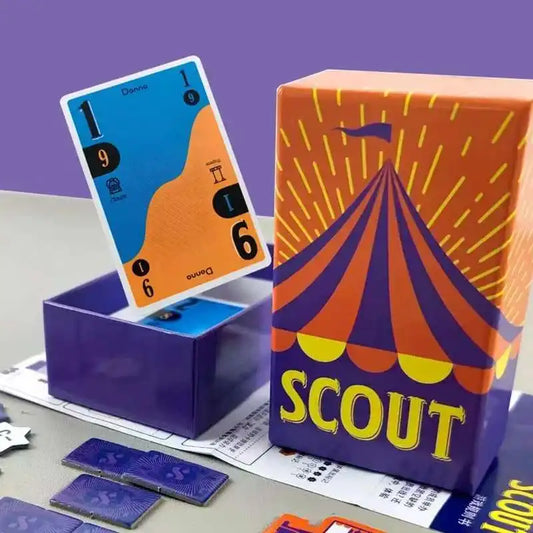 Scout Card Game – Circus-Themed Strategy Game for 2–5 Players