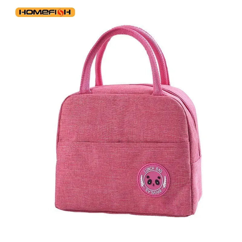 Homefish New solid color versatile cation fresh-keeping ice bag bento thermal insulation bag student lunch box bag portable ther