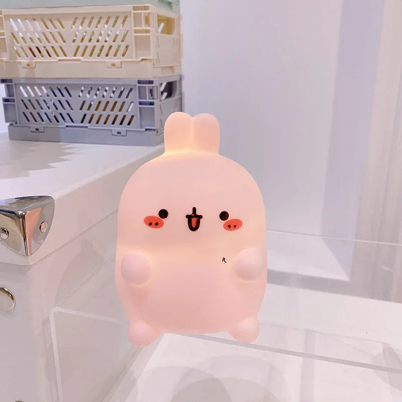 Rabbit Night Light – LED Bedside Table Lamp for Bedroom Décor & Atmosphere