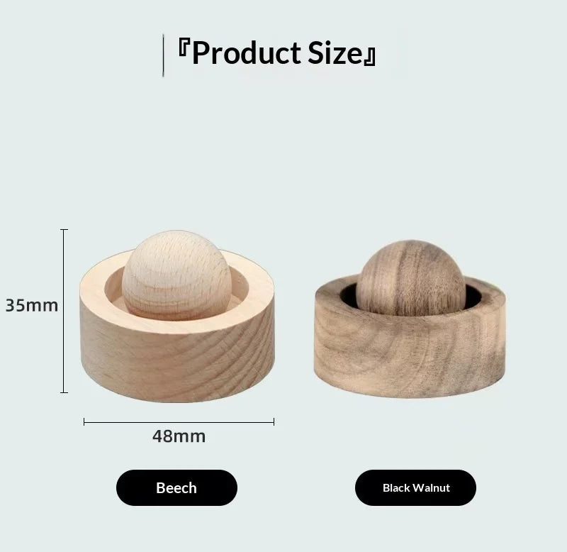Car & Home Essential Oil Diffuser - Made of Wood Mini Cute Natural Fragrance Diffuser Suitable for Bedroom Living Room Bathroom