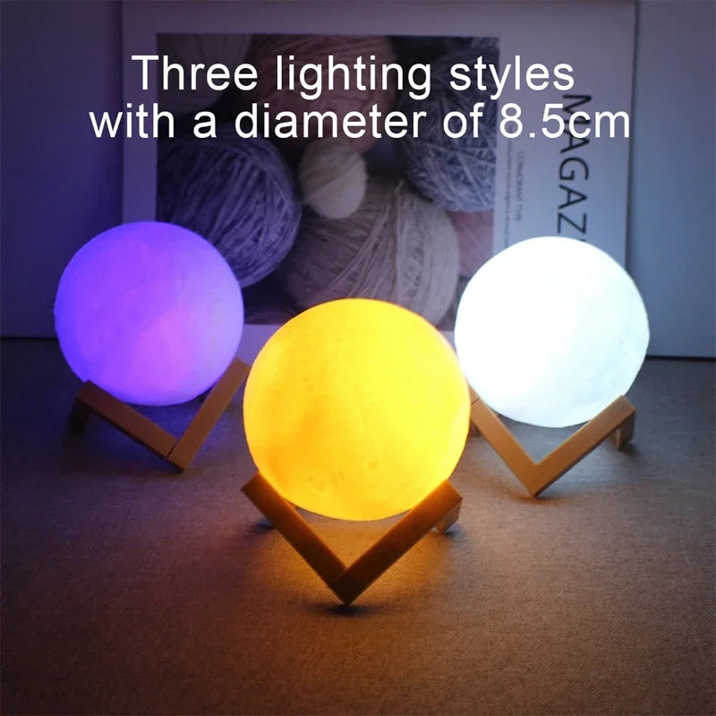 Book & Moon LED Galaxy Night Light – Bedside Decoration Gift for Kids & Birthdays