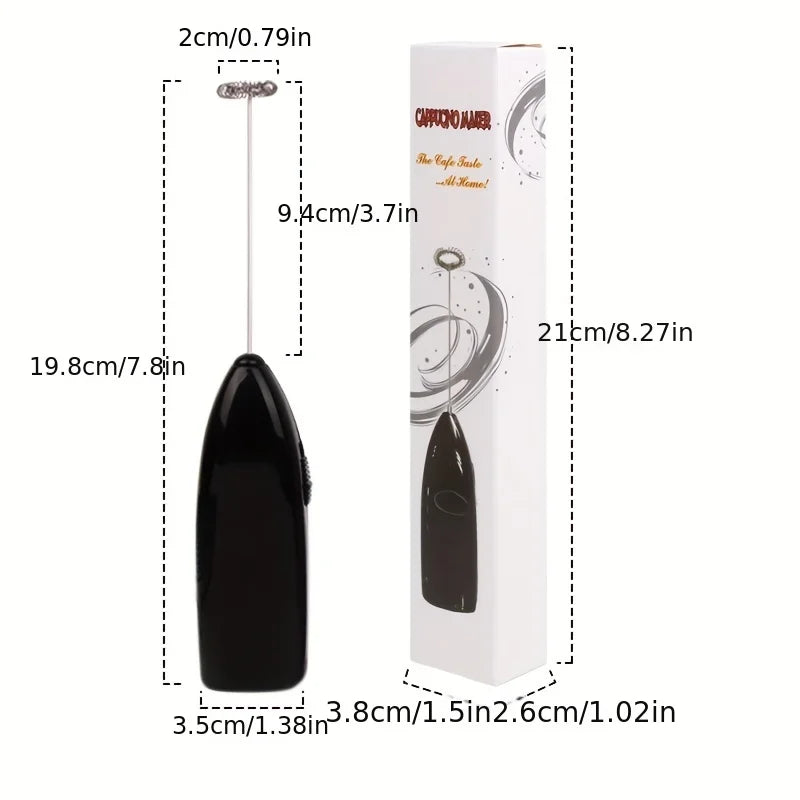 Handheld Electric Milk Frother & Egg Beater – Battery Powered Kitchen Whisk