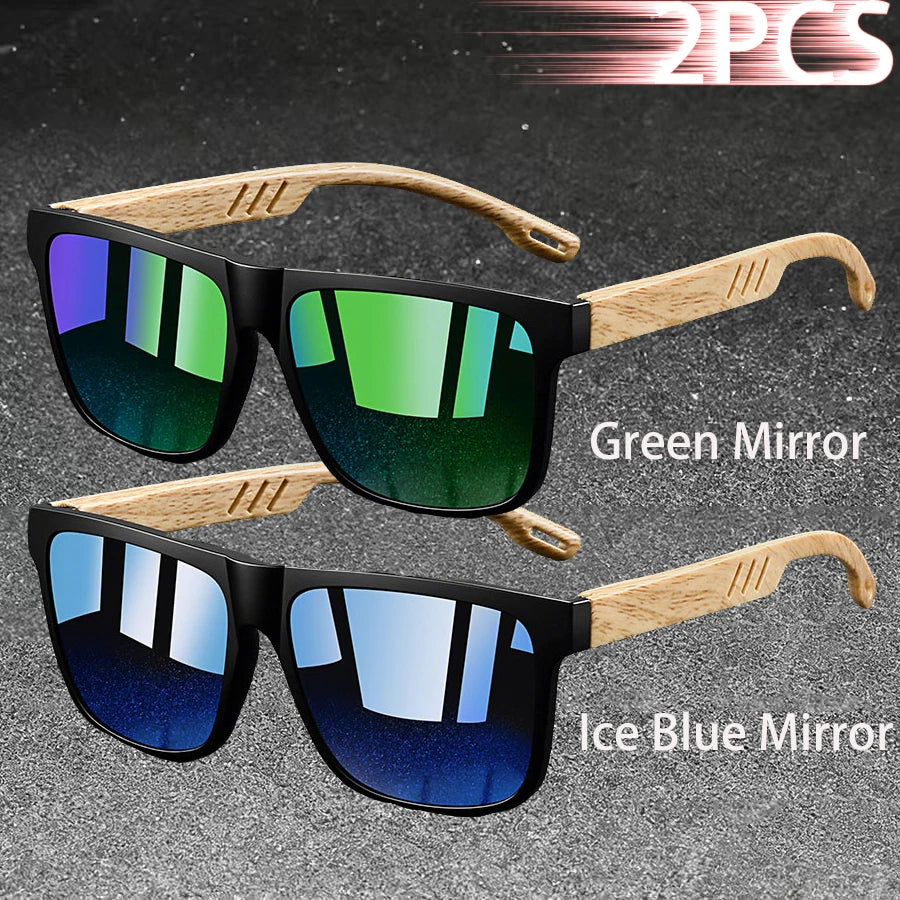 Vintage Square Frame Polarized Sunglasses – UV400 Fashion Eyewear for Men & Women