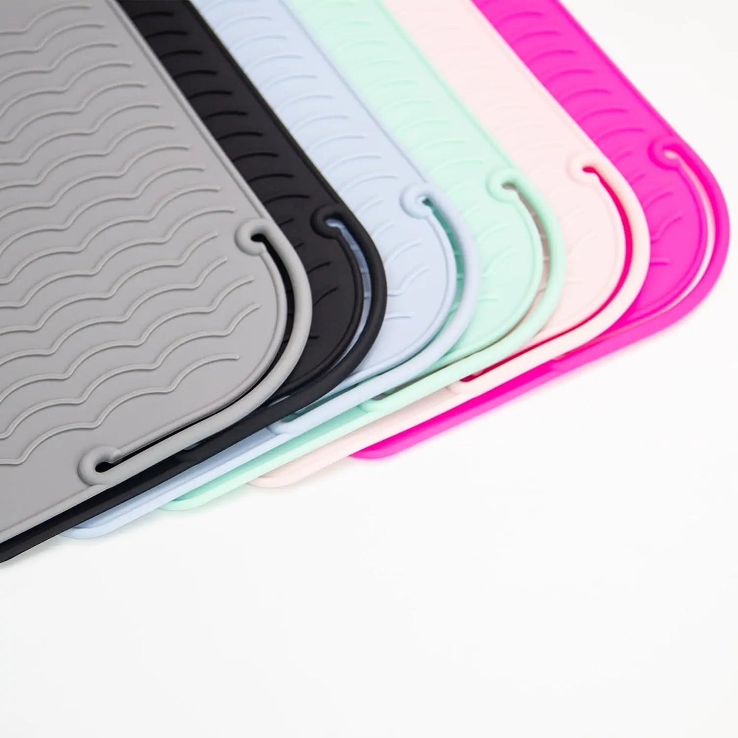 Heat-Resistant Silicone Mat for Hair Tools – Flat Iron, Curler & Straightener Pad