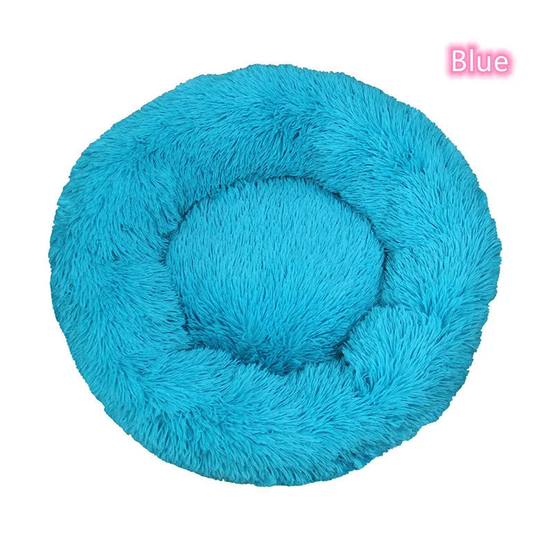 New Cat Dog Bed Super Soft Pet Cat Bed Pet Mattress Plush Washable Calm Donut Bed Comfortable Sleeping Artifact Suitable Winter