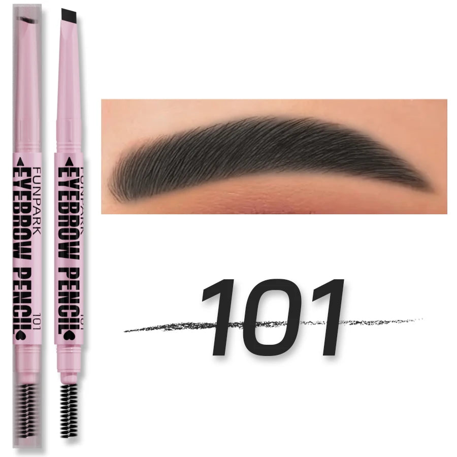 2-in-1 Waterproof Eyebrow Pen & Brush – Long-Lasting 5-Colour Brow Tattoo Pencil