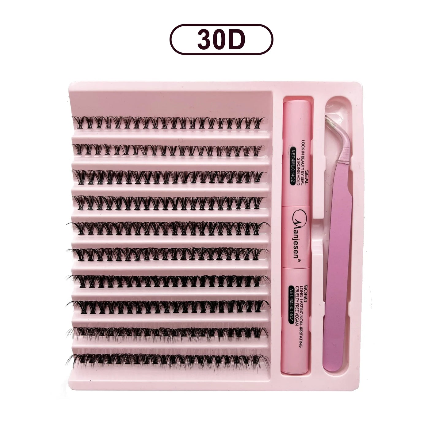DIY Wimpers Extension Kit Wimpers 200 Stuks Clusters Wimpers Bond en Seal Make-up Tools voor Wimpers Lijmen Lijm Accessoires