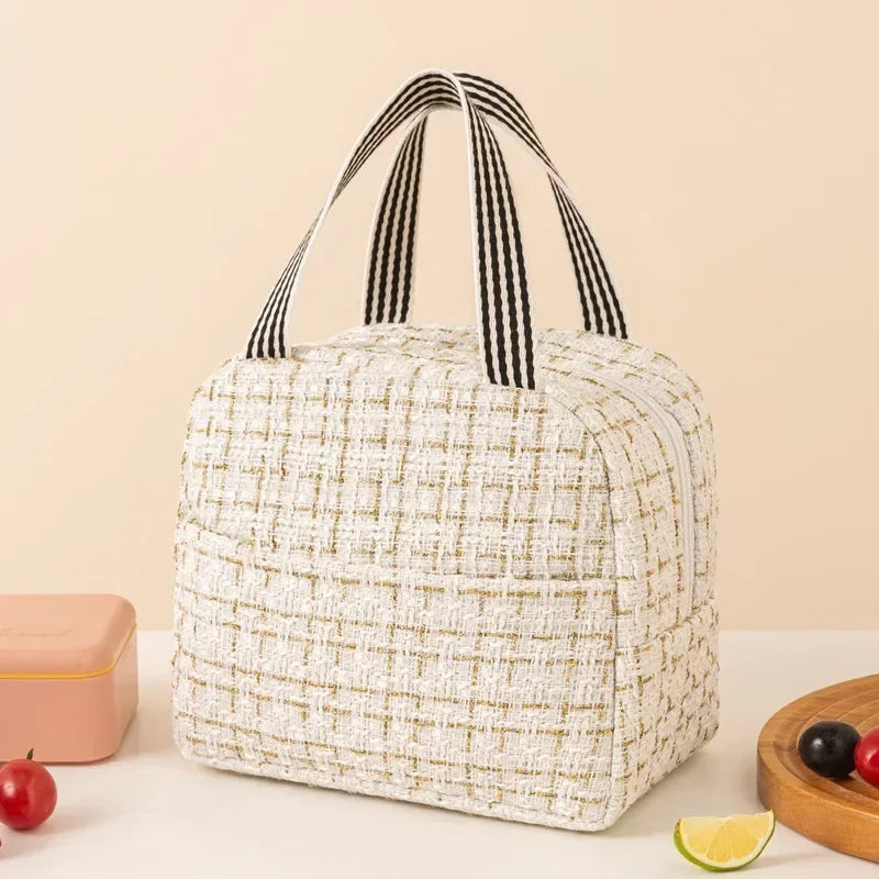 Fashion Insulated Bento Lunch Bag – Portable Thermal Handbag for Men & Women