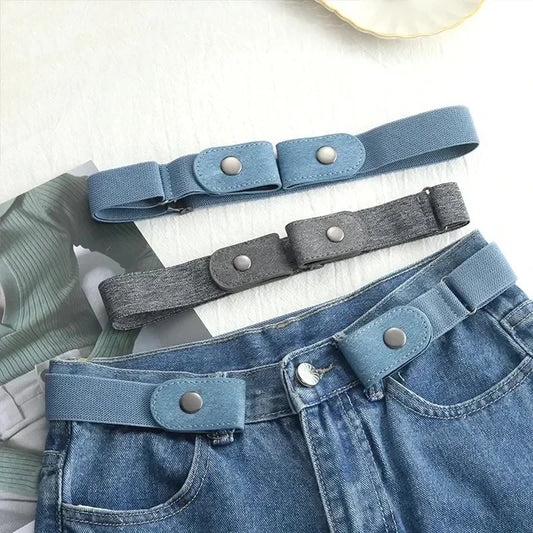 Canvas Elastische Gespvrije Onzichtbare Riem – Heren & Dames Jeans & Jurk