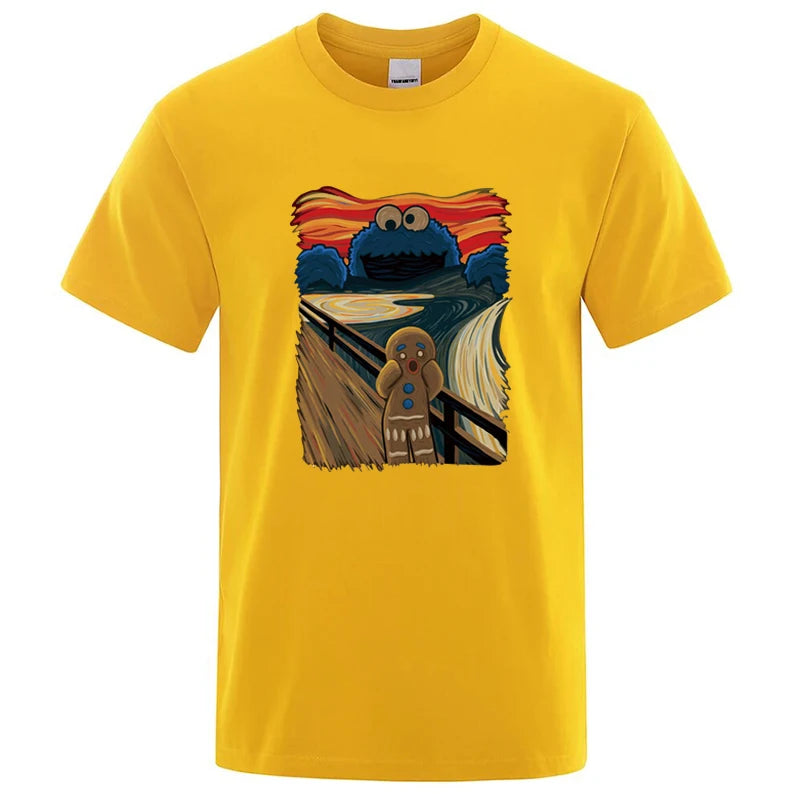 Summer Men's High Quality T-shirt 100% Cotton Short Sleeve Print Casual Loose Men T Shirt O-neck Male T-shirt Male Tees  for Men