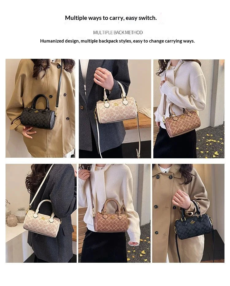 Latest trendy ladies' light luxury retro high-end versatile handbag, single shoulder crossbody bag, mini classic pillow bag