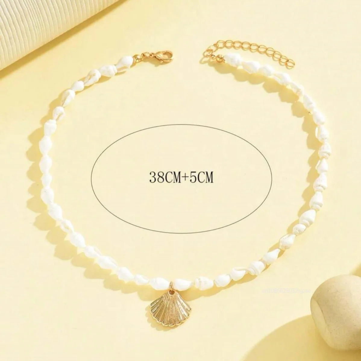Natural Seashell Beaded Choker Necklace – Bohemian Beach Summer Jewellery