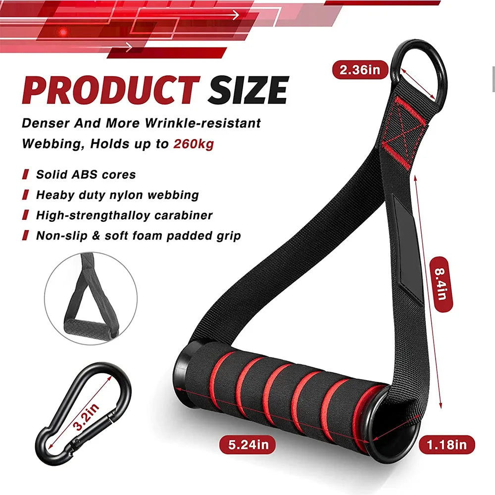 Resistance Band Handle Bar & Pulley Attachment Set – Home Gym Training Accessories