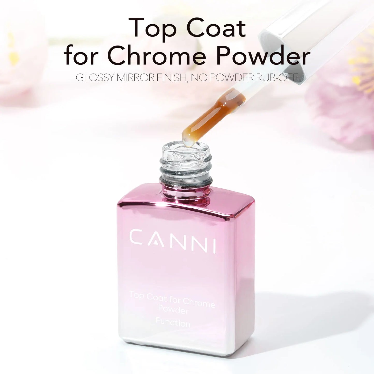 CANNI Mirror Chrome Nail Powder Aurora Effect Pearl Pigment Dust for UV Gel Nails Metallic Nail Art Decoration DIY Design