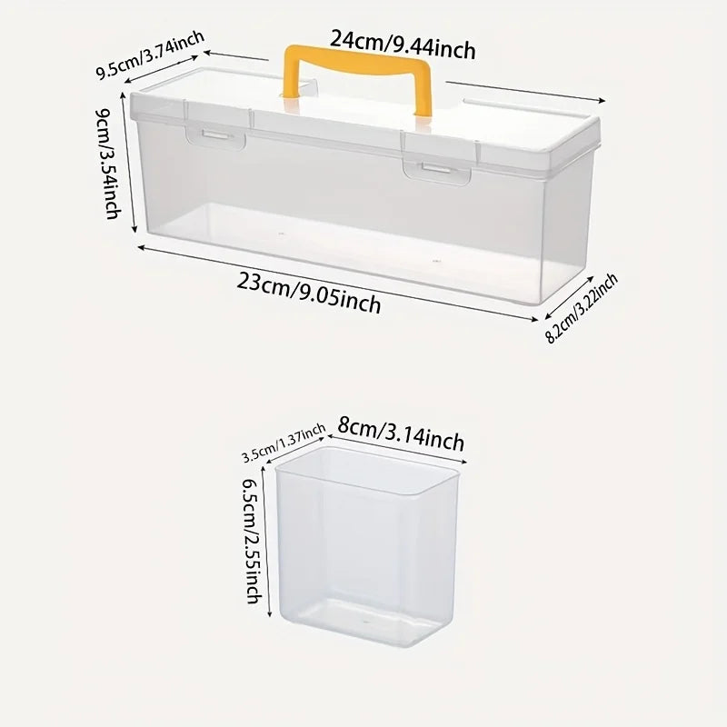 Multi-Compartment Tool & Parts Organiser Box Set – Screws, Hardware & Accessories