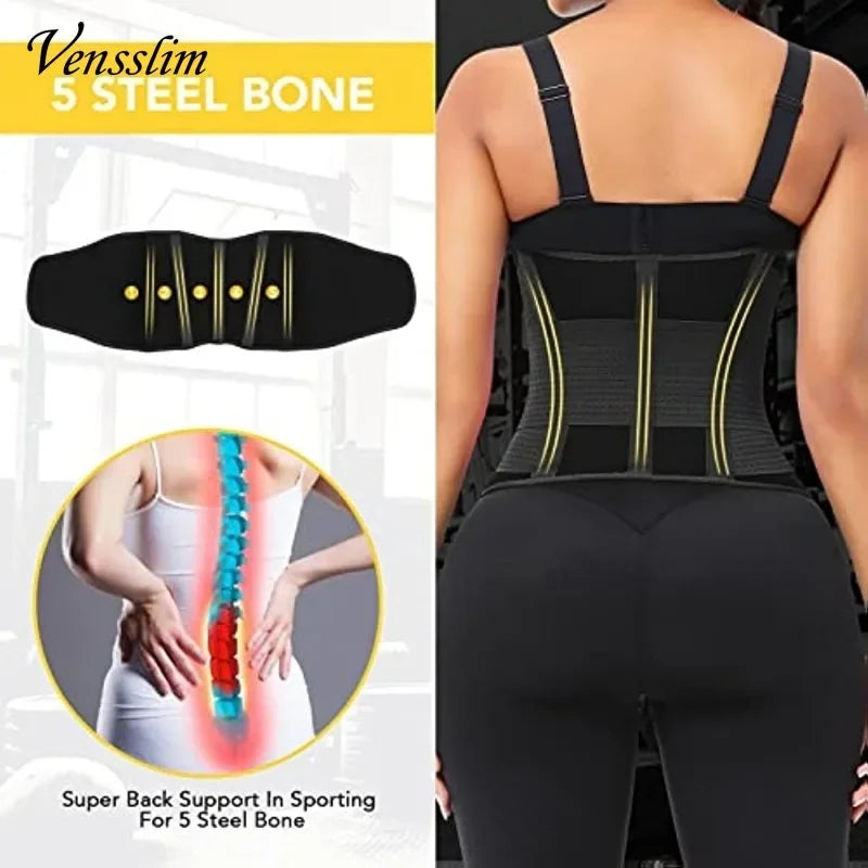 Women's Sauna Sweat Waist Trainer Belt – Abdomen Trimmer & Slimming Girdle