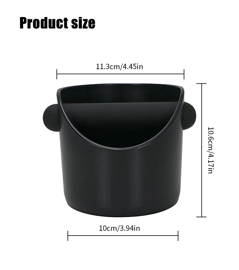 Espresso Knock Box – Anti-Slip Coffee Grounds Dump Bin for Baristas
