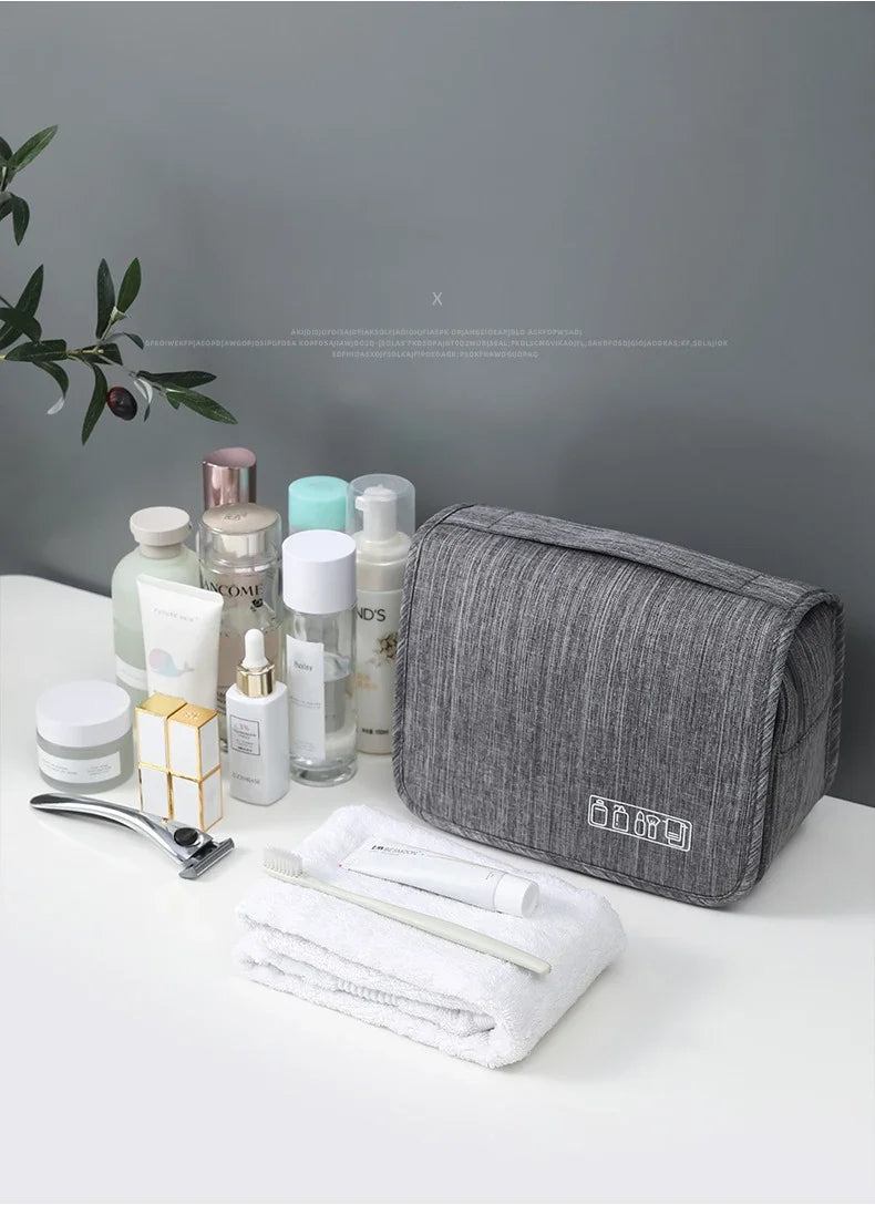 Oxford Waterproof Hanging Travel Toiletry Bag – Men & Women Wash Organiser