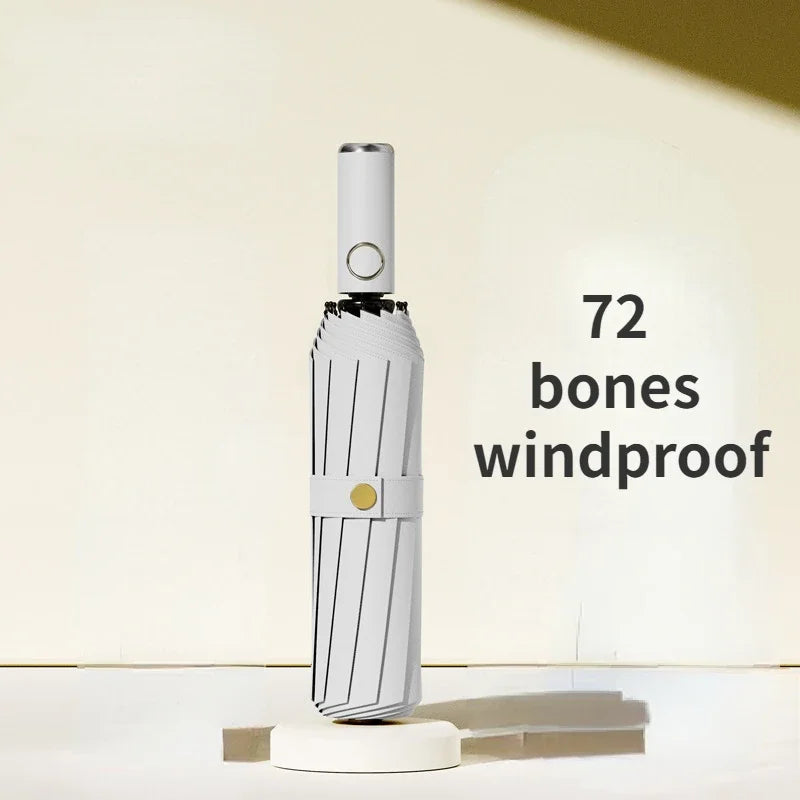 72 Bone Super Strong Windproof Automatic Folding Men Umbrella  Reinforced Large Rainproof Sun Protection Umbrellas Women