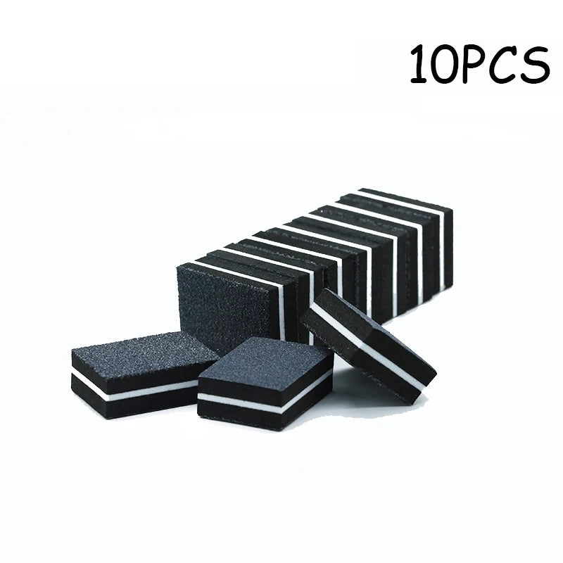 50Pc Professional Mini Nails Art buffer File 100/180 Sandpaper Manicure Tips Care File Sanding Polishing Grinding Equipment Tool